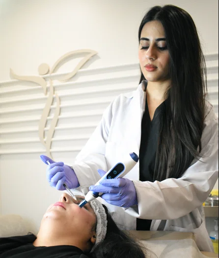 Face PRP treatment for scars and skin texture at Bioflex Aesthetics