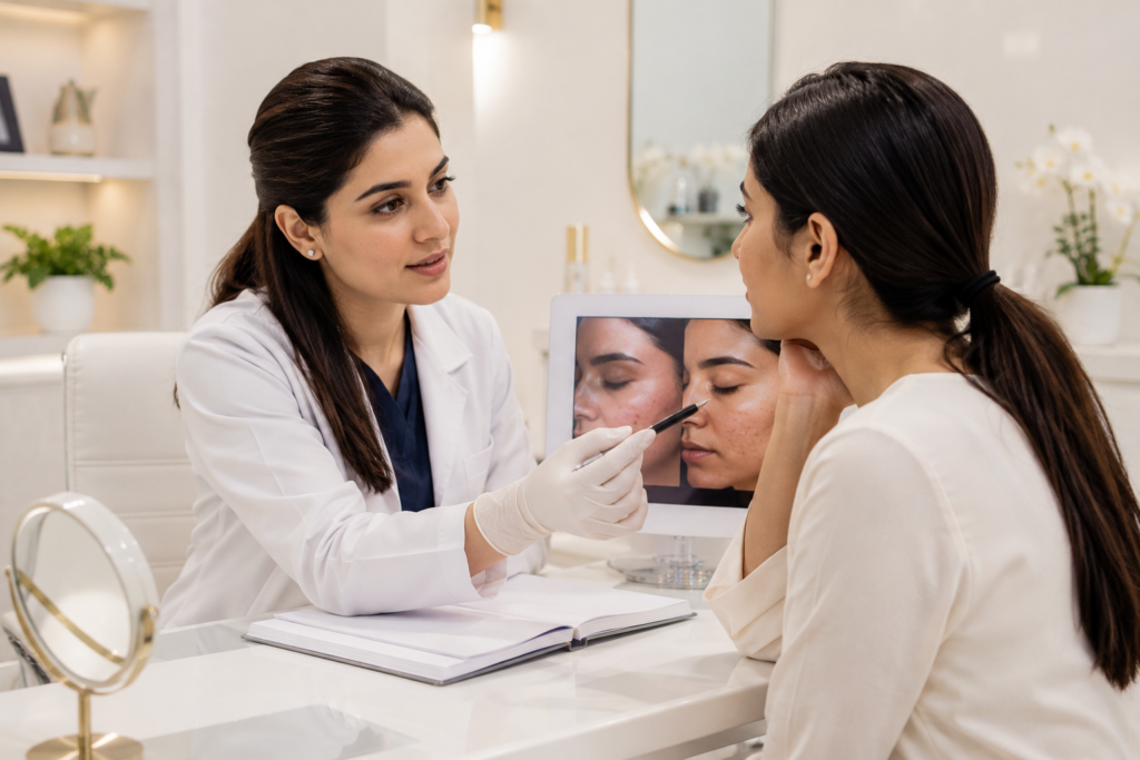 Dermatology consultation for acne scar treatment in Pakistan